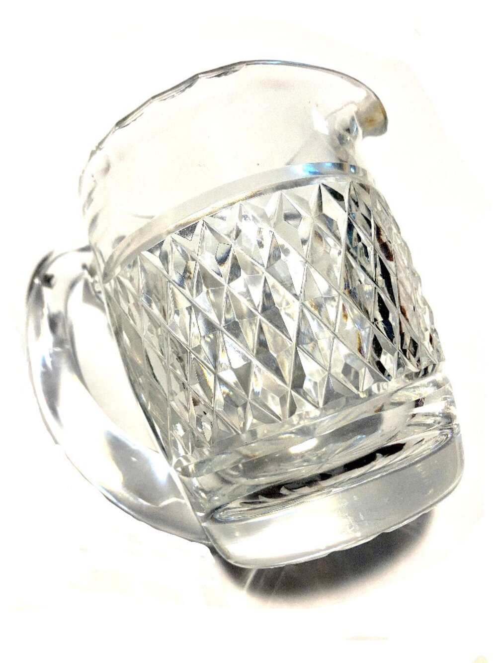 Waterford Vintage Crystal Creamer, “Alana” Pattern